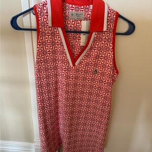 New with tags penguin orange and navy golf shirt